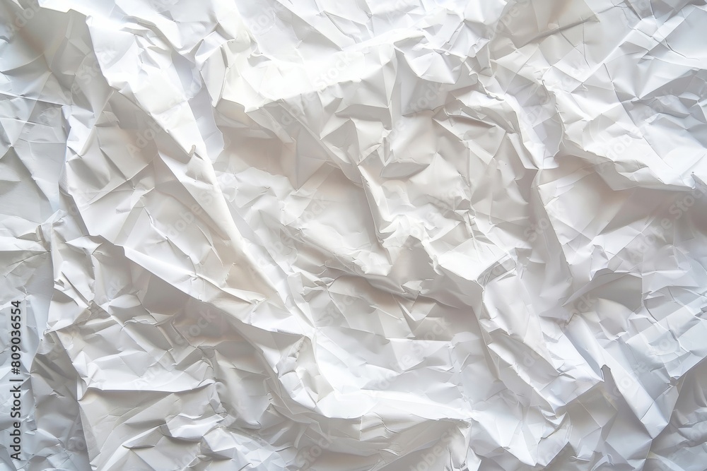 Crunched paper sheet background Crunched paper sheet background