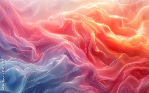 Fluid and gentle pastel wave backdrop