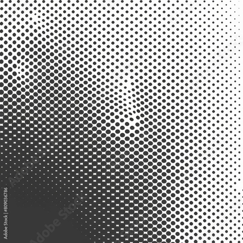 Abstract vector monochrome design with a rasterized halftone pattern for a unique artistic background. photo