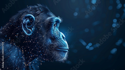 Low Poly Wireframe Wildlife: Digital Concept Design