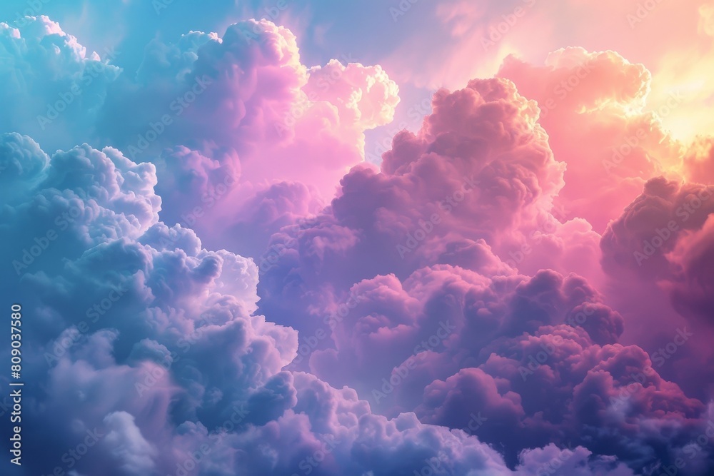 Vibrant colored clouds Vibrant colored clouds