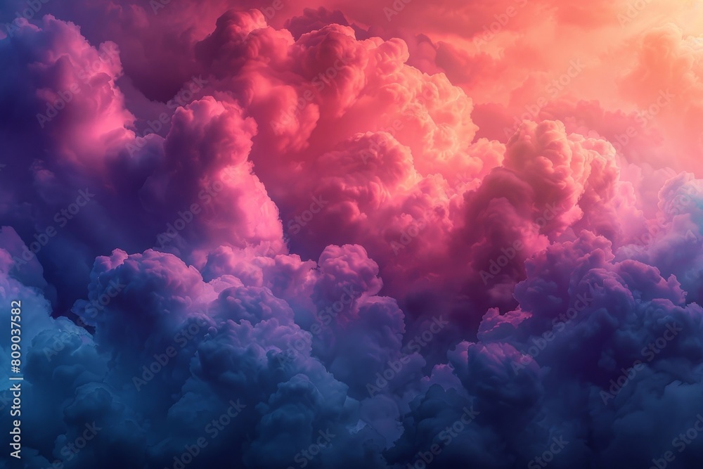 Vibrant hue clouds