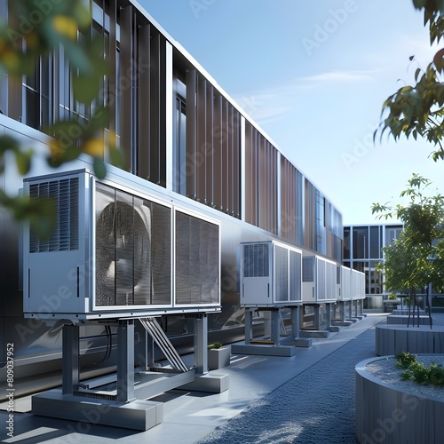 Renewable Energy Powering Advanced Air Conditioning Units in Future Buildings photo