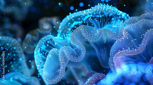 Behold the beauty of bioluminescent technology  where organisms emit light with breathtaking brilliance  illuminating pathways to new discoveries in science and medicine.
