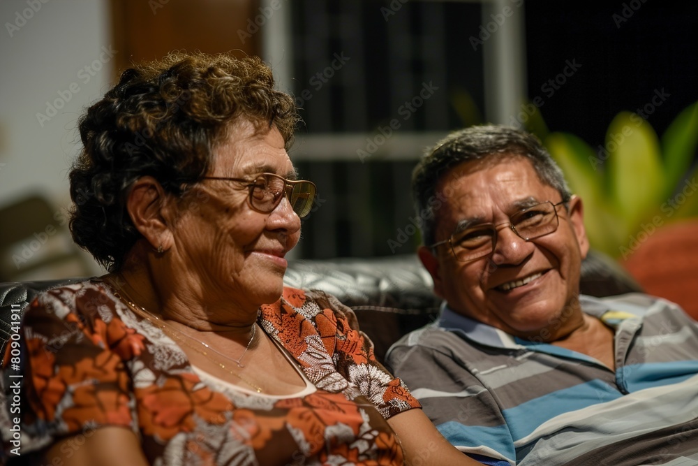 elderly mother and her adult son are enjoying elderly mother and her adult son are enjoying