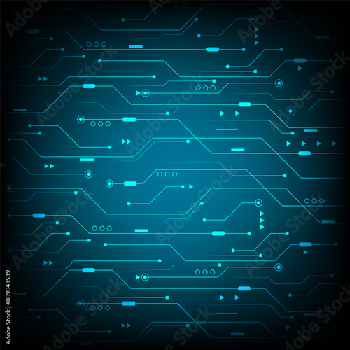 Digital technology world. vector futuristic circuit board, Electronic motherboard, Communication and engineering concept, Hi-tech digital technology concept. 