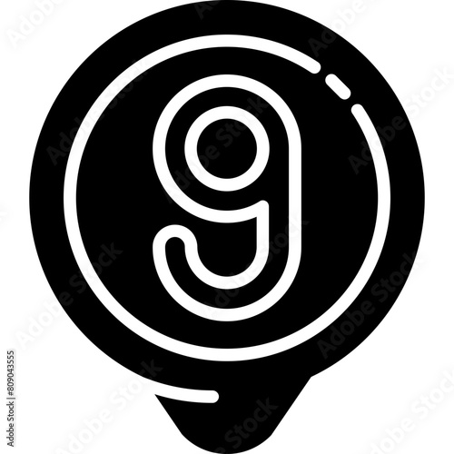 Nine Location Icon