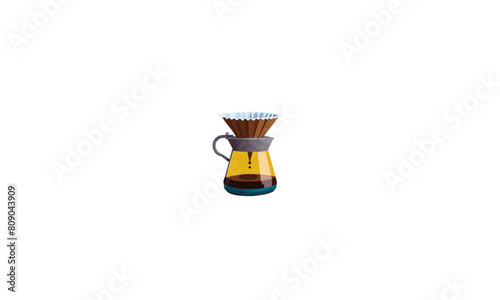 Vector Illustration of Coffee Dripper