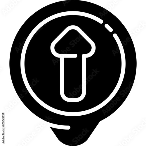 Up Arrow Location Icon