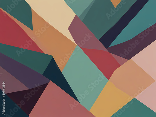 Abstract background With geometric shapes Pastel Color Theme