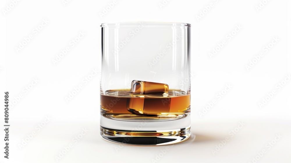 glass with whiskey on white background in high resolution and high quality. concept drinks,alcohol,background,glass,bottle,ice,transparent glass with whiskey on white background in high resolution and high quality. concept drinks,alcohol,background,glass,bottle,ice,transparent