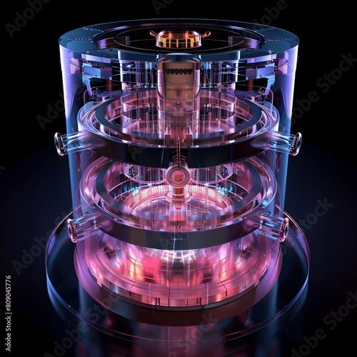 A Diagram Illustrating the Principles of Nuclear Fusion: Harnessing the Power of the Sun for Clean Energy Production photo