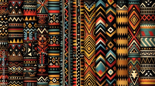 Vibrant Tribal Patterns and Motifs Inspired by Indigenous Cultures and