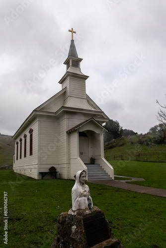 Old Saint Mary's Church of Nicasio Valley, California photo
