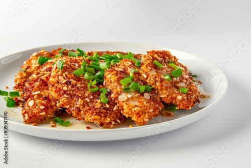 Almond-Crusted Chicken with Rich Scallion Beurre Blanc Sauce