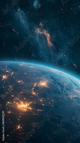 Global Illumination: A Satellite's Vision of Earth at Night Reveals the Radiant Power of Nuclear Energy in Cityscapes