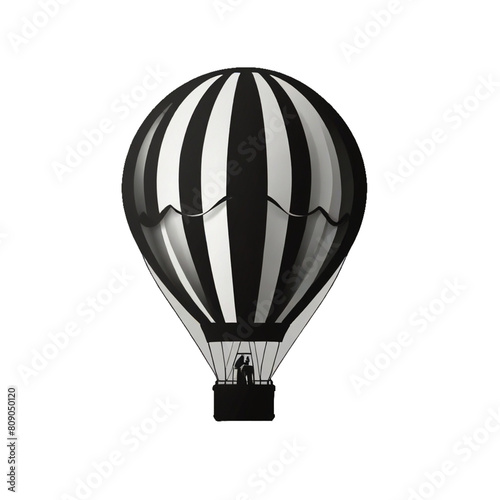 hot air balloon isolated on transparent background