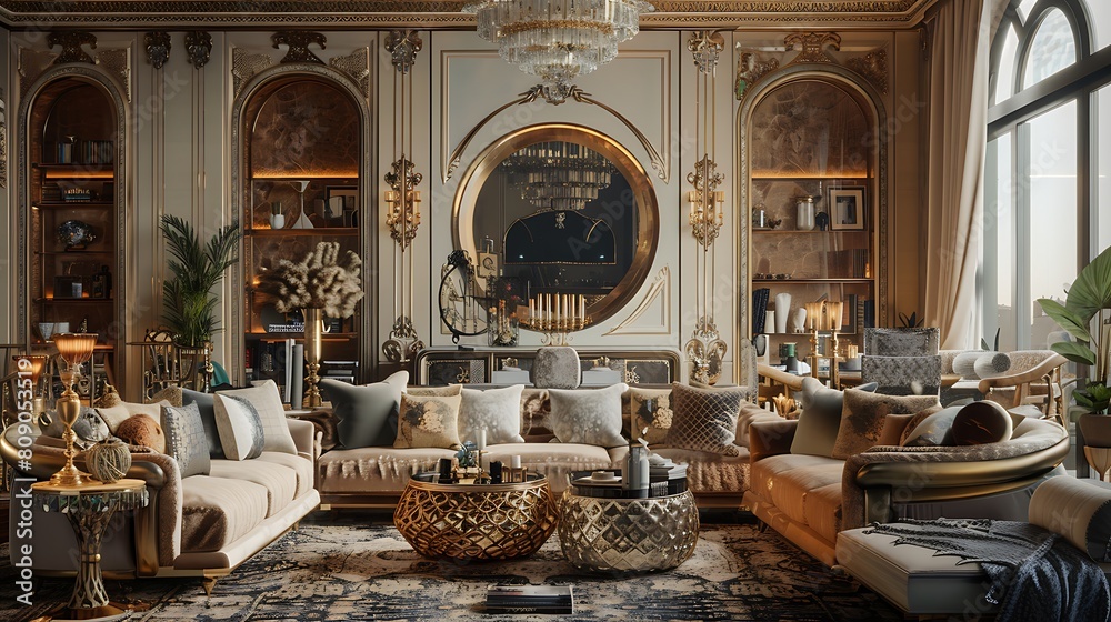 Step into a realm of opulent tranquility, where plush furnishings and rich textures create an atmosphere of unparalleled luxury. Prepare to be enchanted by the sheer magnificence of it all.