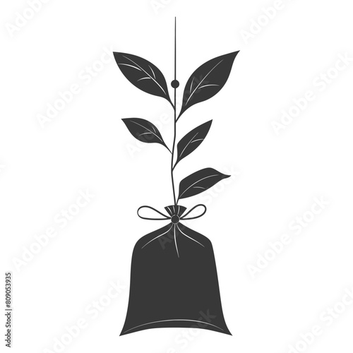 Silhouette tea bag black color only