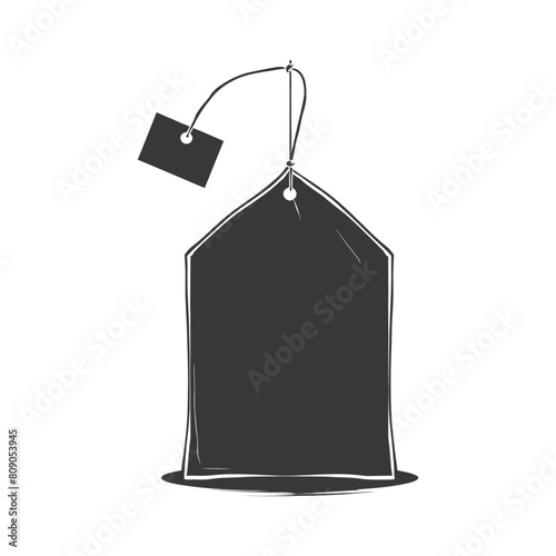 Silhouette tea bag black color only