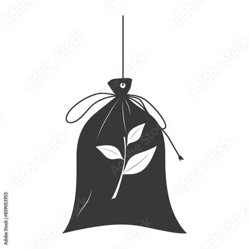 Silhouette tea bag black color only