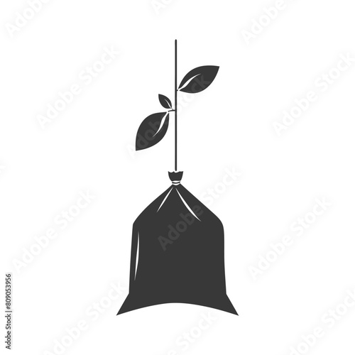 Silhouette tea bag black color only