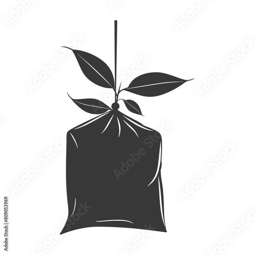 Silhouette tea bag black color only