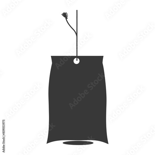 Silhouette tea bag black color only