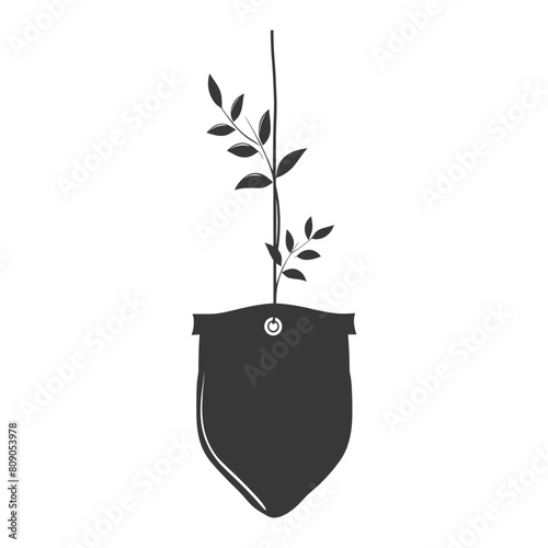 Silhouette tea bag black color only