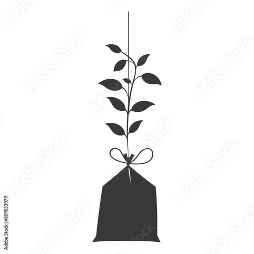 Silhouette tea bag black color only