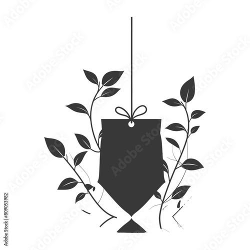Silhouette tea bag black color only