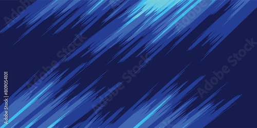 Modern abstract blue background with glowing geometric lines. Blue gradient hexagon shape design. Futuristic technology concept.