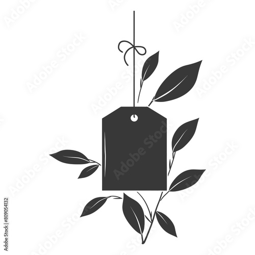 Silhouette tea bag black color only