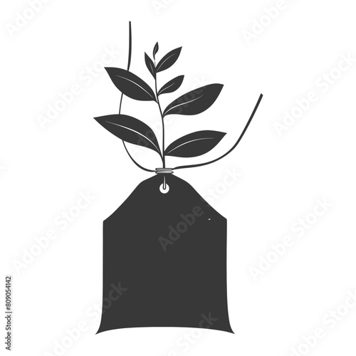 Silhouette tea bag black color only