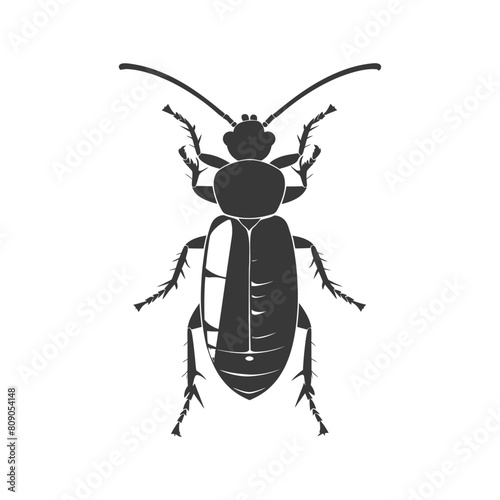 Silhouette termite animal full body black color only