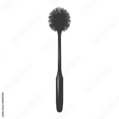 Silhouette toilet brush black color only