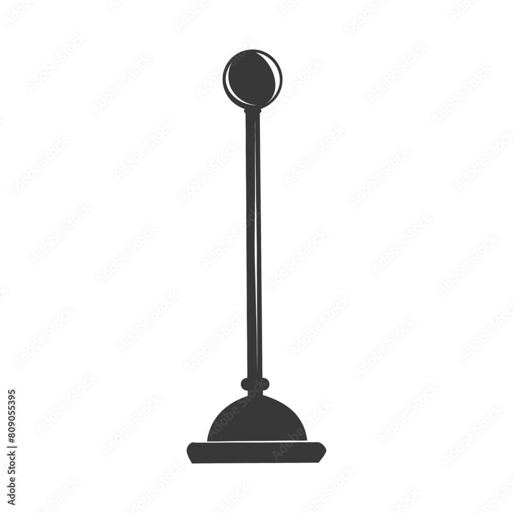 Silhouette toilet plunger black color only Silhouette toilet plunger black color only