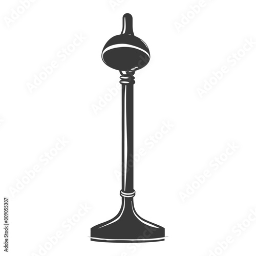 Silhouette toilet plunger black color only