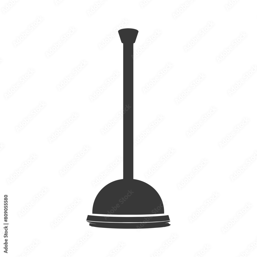 Silhouette toilet plunger black color only Silhouette toilet plunger black color only