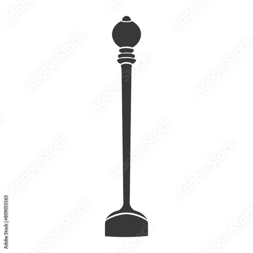 Silhouette toilet plunger black color only