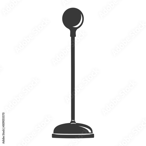 Silhouette toilet plunger black color only