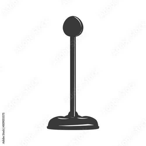 Silhouette toilet plunger black color only