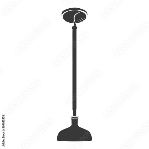 Silhouette toilet plunger black color only