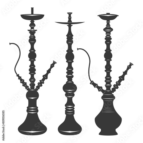 Silhouette Desarj Turkish Hookahs Traditional Shisha black color only