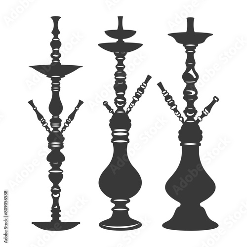 Silhouette Desarj Turkish Hookahs Traditional Shisha black color only