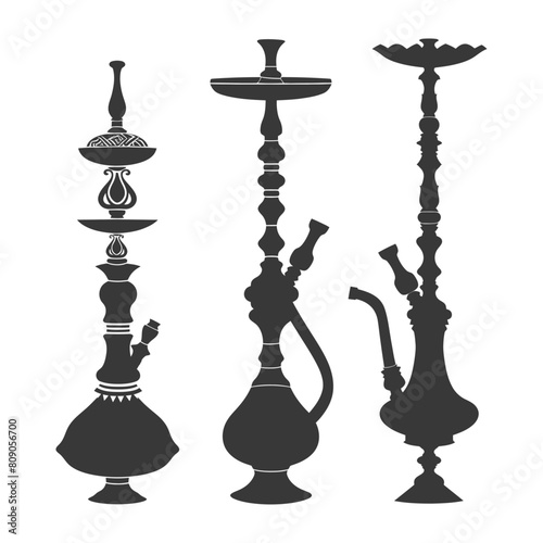 Silhouette Desarj Turkish Hookahs Traditional Shisha black color only