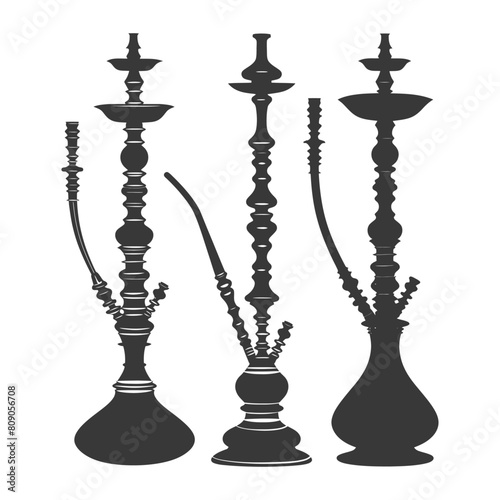 Silhouette Desarj Turkish Hookahs Traditional Shisha black color only