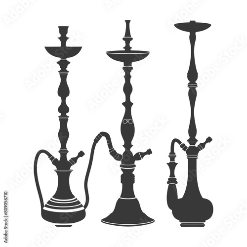 Silhouette Desarj Turkish Hookahs Traditional Shisha black color only
