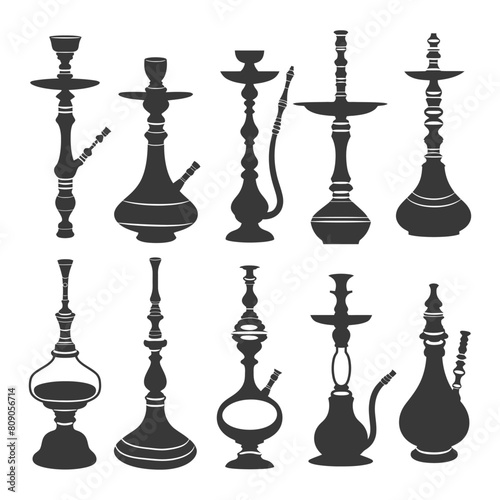 Silhouette Desarj Turkish Hookahs Traditional Shisha black color only