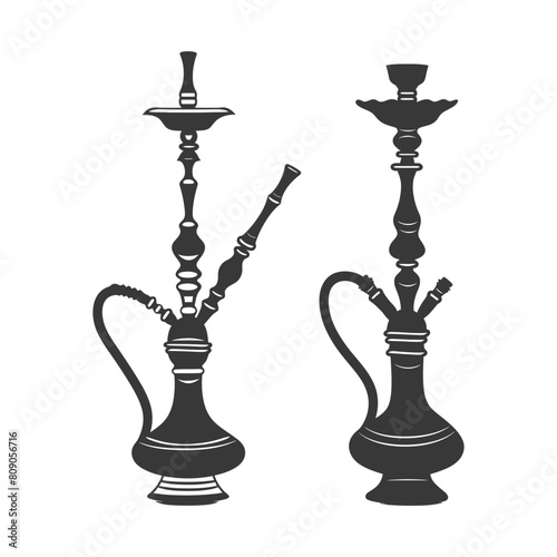 Silhouette Desarj Turkish Hookahs Traditional Shisha black color only